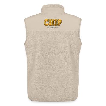 CHIP – Crunchy Data - Unisex Sherpa Gilet by Stanley/Stella - beige - Back - AI Model Male 178 light (178cm)