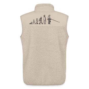 Fischer Evolution - Unisex Sherpa Gilet by Stanley/Stella - beige - Back - AI Model Male 178 light (178cm)