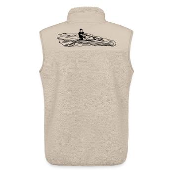 Ruderer - Unisex Sherpaweste von Stanley/Stella - Beige - Hinten - AI Model Male 178 light (178cm)