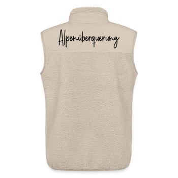 Alpenüberquerung - Unisex Sherpaweste von Stanley/Stella - Beige - Hinten - AI Model Male 178 light (178cm)