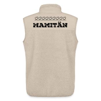 Mamitän Anker Kapitän Muttertag Nachwuchs Gebu - Unisex Sherpaweste von Stanley/Stella - Beige - Hinten - AI Model Male 178 light (178cm)
