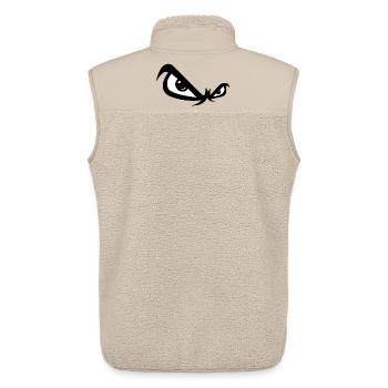 Evil look - Unisex Sherpa Gilet by Stanley/Stella - beige - Back - AI Model Male 178 light (178cm)