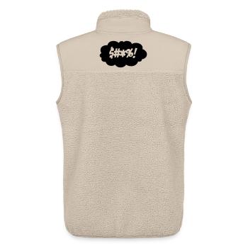 Ein Fluch in einer denkenden Wolke $#*%! * - Unisex Sherpaweste von Stanley/Stella - Beige - Hinten - AI Model Male 178 light (178cm)