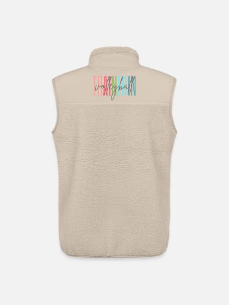 Trainerin Volleyball Volleyballtrainerin Geschenk - Unisex Sherpaweste von Stanley/Stella - Beige