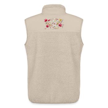 Pills'n'weed - Unisex Sherpaweste von Stanley/Stella - Beige - Hinten - AI Model Male 178 light (178cm)
