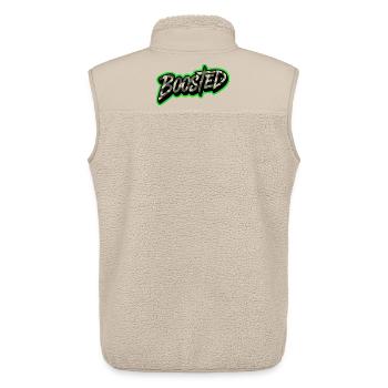 Boosted Tuning Scene Streetwear Shirt Sticker - Unisex Sherpaweste von Stanley/Stella - Beige - Hinten - AI Model Male 178 light (178cm)