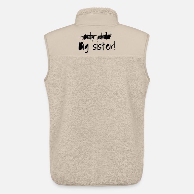 Große Schwester - Unisex Sherpaweste von Stanley/Stella - Beige