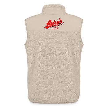 apres ski snowboard piste schweiz schnee lift game - Unisex Sherpaweste von Stanley/Stella - Beige - Hinten - AI Model Male 178 light (178cm)