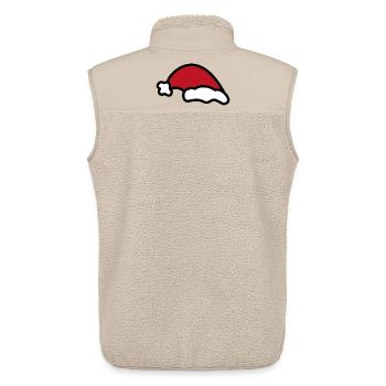 weihnachtsmütze - Unisex Sherpaweste von Stanley/Stella - Beige - Hinten - AI Model Male 178 light (178cm)