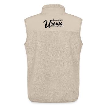 Mama Oma Uroma – Mehrgenerationen est 2025 - Unisex Sherpaweste von Stanley/Stella - Beige - Hinten - AI Model Male 178 light (178cm)