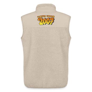 limited edition 2007 graffiti birthday party - Unisex Sherpa Gilet by Stanley/Stella - beige - Back - AI Model Male 178 light (178cm)