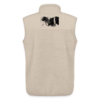 Magnifique bricoleur à cheval - Veste sans manches sherpa unisexe Stanley/Stella - beige - Dos - AI Model Male 178 light (178cm)