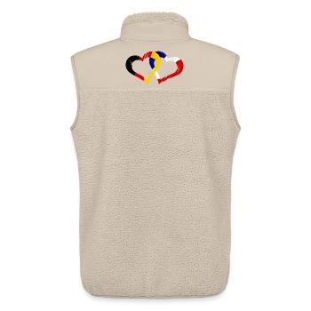 Französisch Deutsche Liebe - Unisex Sherpaweste von Stanley/Stella - Beige - Hinten - AI Model Male 178 light (178cm)