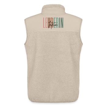 Lehrerin Latein Lateinlehrerin Gymnasium Geschenk - Unisex Sherpaweste von Stanley/Stella - Beige - Hinten - AI Model Male 178 light (178cm)