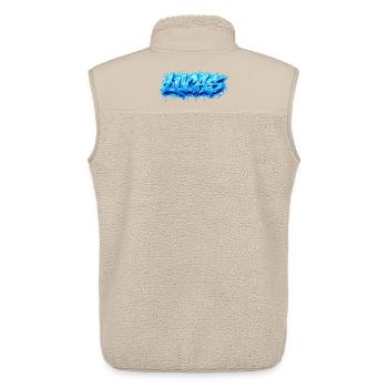 Graffiti LUCAS Name Geschenk Ideal druckbar - Unisex Sherpaweste von Stanley/Stella - Beige - Hinten - AI Model Male 178 light (178cm)