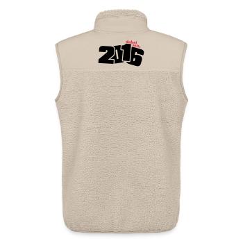 Dabei seit Jahrgang 2016 geboren - Unisex Sherpaweste von Stanley/Stella - Beige - Hinten - AI Model Male 178 light (178cm)