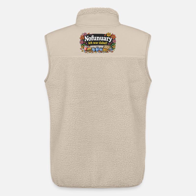 Nofunuary - Unisex Sherpaweste von Stanley/Stella - Beige