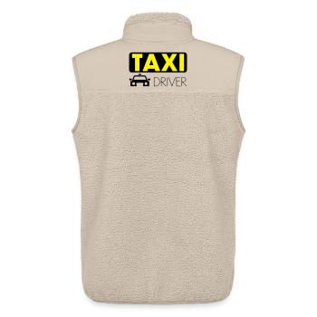Taxi driver - Unisex Sherpa Gilet by Stanley/Stella - beige - Back - AI Model Male 178 light (178cm)