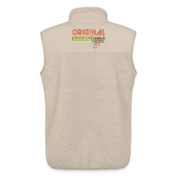 Original 1996 Limited Edition - Birthday - Unisex Sherpa Gilet by Stanley/Stella - beige - Back - AI Model Male 178 light (178cm)