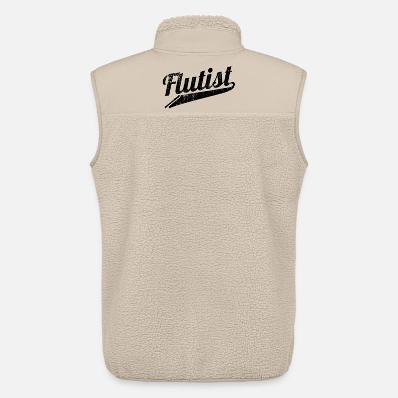 Flötist - Unisex Sherpaweste von Stanley/Stella - Beige