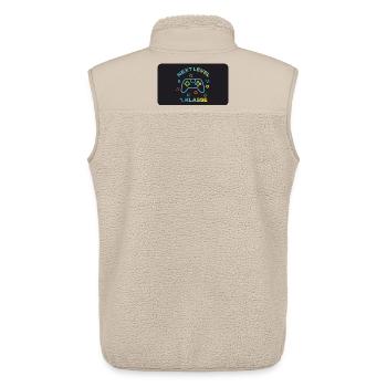 Game Controller - Next Level 1st Class - Unisex Sherpa Gilet by Stanley/Stella - beige - Back - AI Model Male 178 light (178cm)
