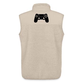 Controller - Unisex Sherpa Gilet by Stanley/Stella - beige - Back - AI Model Male 178 light (178cm)