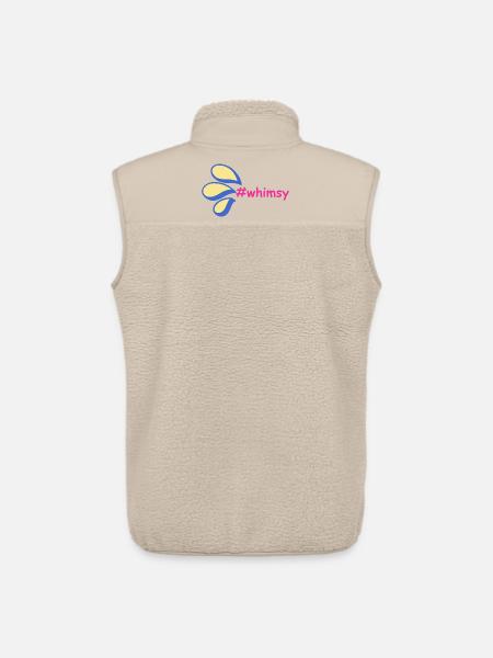 Hatch tag whimsy slogan - Unisex Sherpa Gilet by Stanley/Stella - beige
