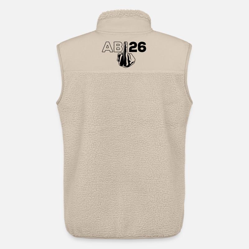 ABI 2026 Mittelfinger Abitur - Geschenk - Unisex Sherpaweste von Stanley/Stella - Beige