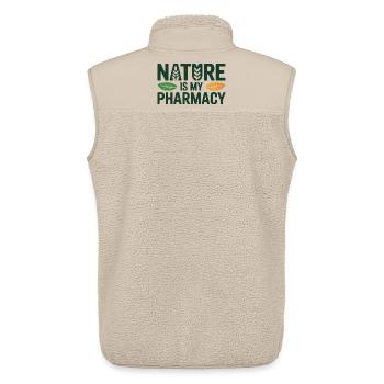 Naturheilkunde Nature ist mein Pharmazeutischer Fachmann - Unisex Sherpaweste von Stanley/Stella - Beige - Hinten - AI Model Male 178 light (178cm)