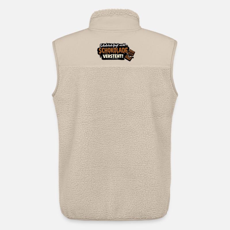 Schokolade versteht! - Unisex Sherpaweste von Stanley/Stella - Beige