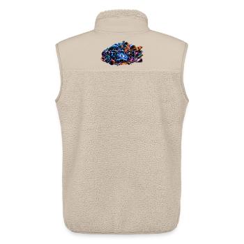 Space Adventure Astronaut Cosmos - Unisex Sherpa Gilet by Stanley/Stella - beige - Back - AI Model Male 178 light (178cm)