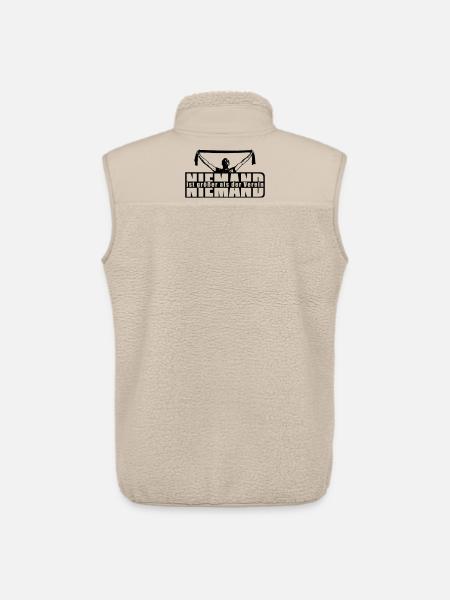 No one is bigger than the club - Unisex Sherpa Gilet by Stanley/Stella - beige