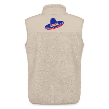 Sombrero Azul de Fiesta - Unisex Sherpaweste von Stanley/Stella - Beige - Hinten - AI Model Male 178 light (178cm)