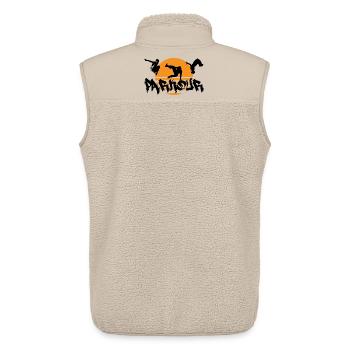 Parkour - Veste sans manches sherpa unisexe Stanley/Stella - beige - Dos - AI Model Male 178 light (178cm)