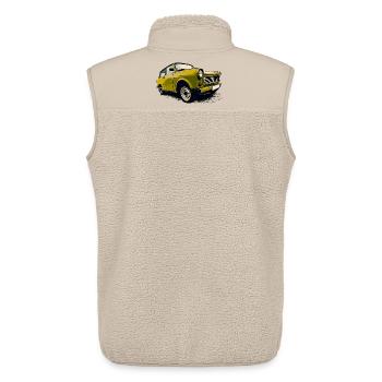 Green  Tabbi - Unisex Sherpa Gilet by Stanley/Stella - beige - Back - AI Model Male 178 light (178cm)