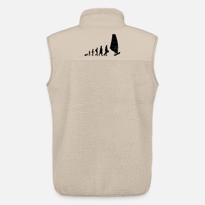 Entwicklung des Windsurfens - Unisex Sherpaweste von Stanley/Stella - Beige