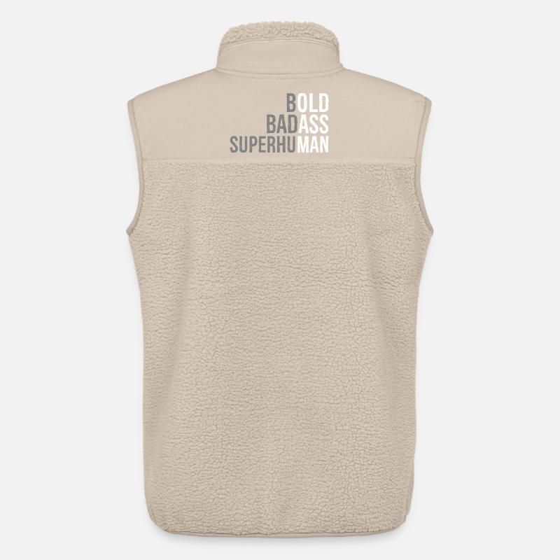 , knallharter Übermensch - Unisex Sherpaweste von Stanley/Stella - Beige