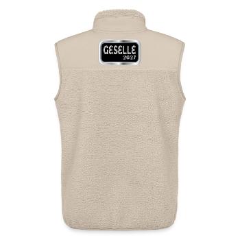 Gesellenprüfung Geselle 2027 - Unisex Sherpaweste von Stanley/Stella - Beige - Hinten - AI Model Male 178 light (178cm)