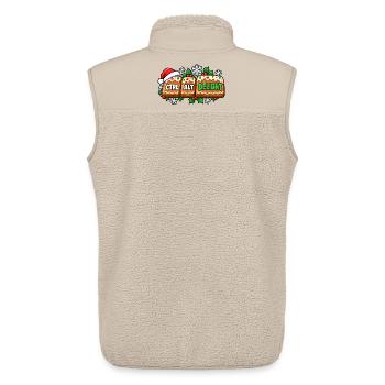 Ctrl Alt Delight Weihnachtsdesign - Unisex Sherpaweste von Stanley/Stella - Beige - Hinten - AI Model Male 178 light (178cm)