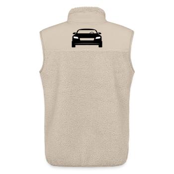 Sports car - Unisex Sherpa Gilet by Stanley/Stella - beige - Back - AI Model Male 178 light (178cm)