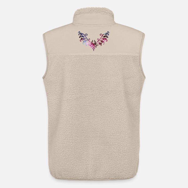 Fledermaus Tattoo Watercolor - Unisex Sherpaweste von Stanley/Stella - Beige