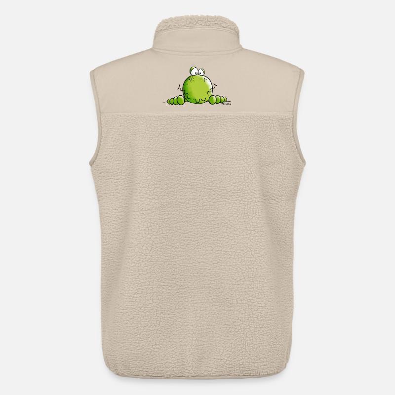 Neugieriger Frosch - Unisex Sherpaweste von Stanley/Stella - Beige