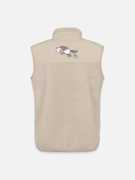 Pferd gibt Vollgas - Unisex Sherpaweste von Stanley/Stella - Beige