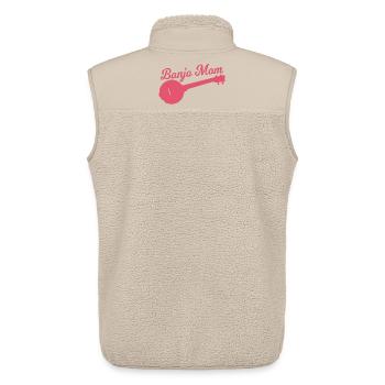 Banjospieler Mutter - Unisex Sherpaweste von Stanley/Stella - Beige - Hinten - AI Model Male 178 light (178cm)