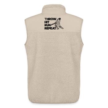Cricket Techniques - Veste sans manches sherpa unisexe Stanley/Stella - beige - Dos - AI Model Male 178 light (178cm)