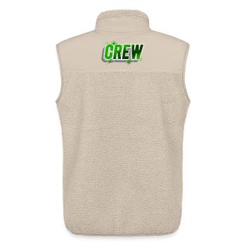 Crew - Unisex Sherpaweste von Stanley/Stella - Beige - Hinten - AI Model Male 178 light (178cm)