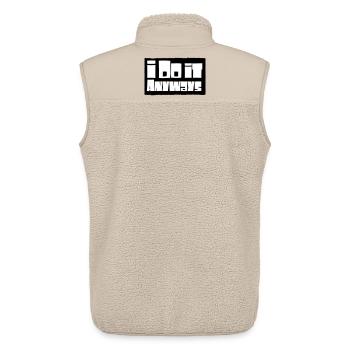 i do it anyways - Unisex Sherpa Gilet by Stanley/Stella - beige - Back - AI Model Male 178 light (178cm)