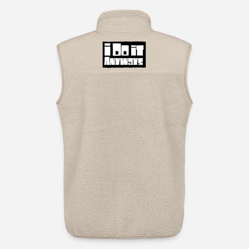 i do it anyways - Unisex Sherpaweste von Stanley/Stella - Beige