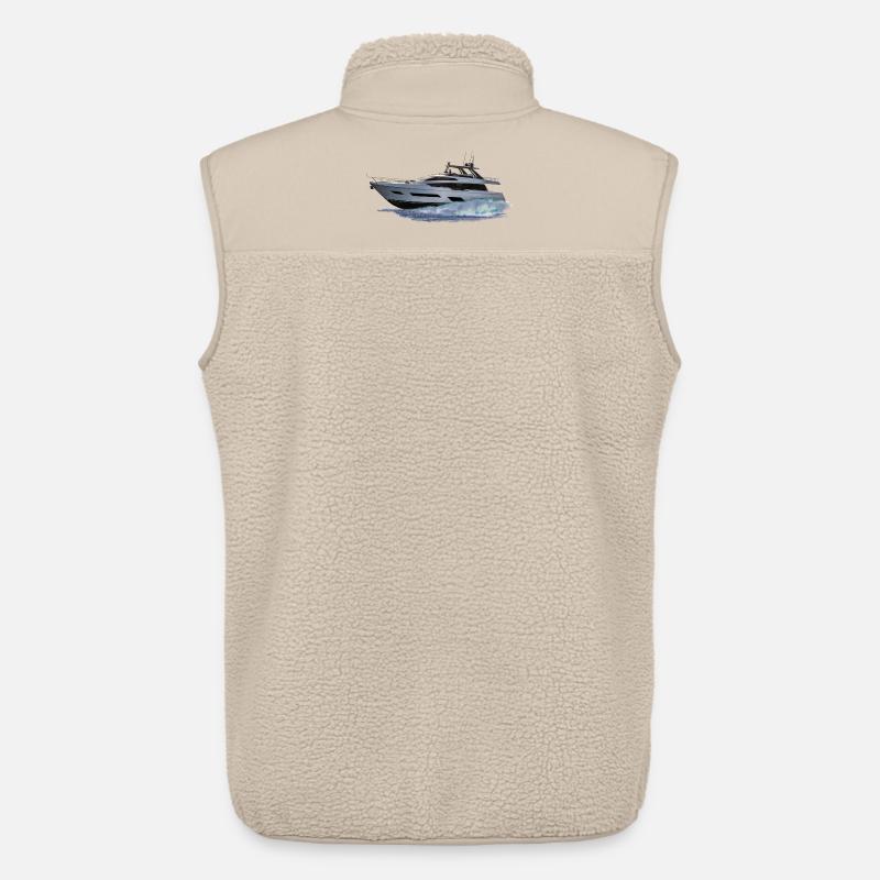 Motorboot - Unisex Sherpaweste von Stanley/Stella - Beige