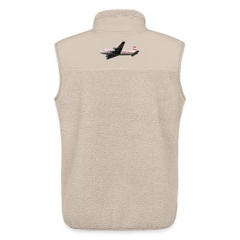 DC-4 - Veste sans manches sherpa unisexe Stanley/Stella - beige - Dos - AI Model Male 178 light (178cm)